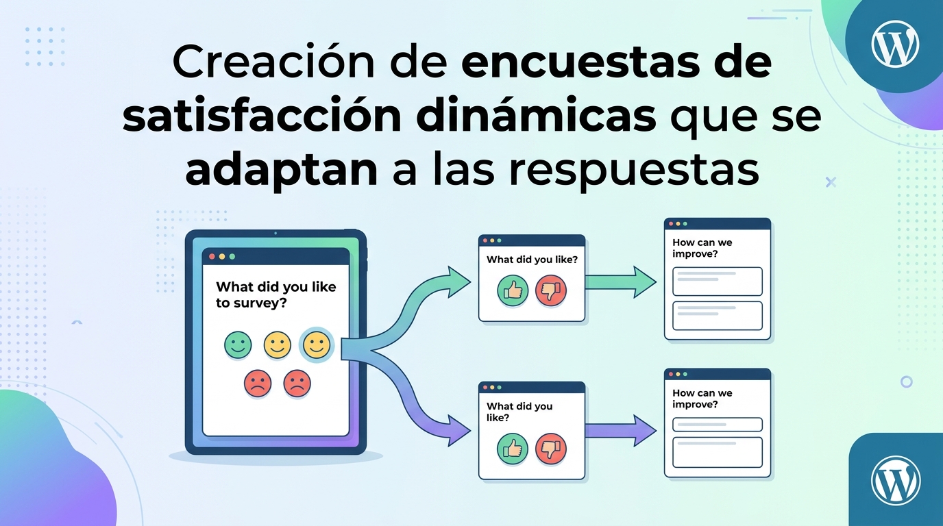Creación de encuestas de satisfacción dinámicas que se adaptan a las respuestas