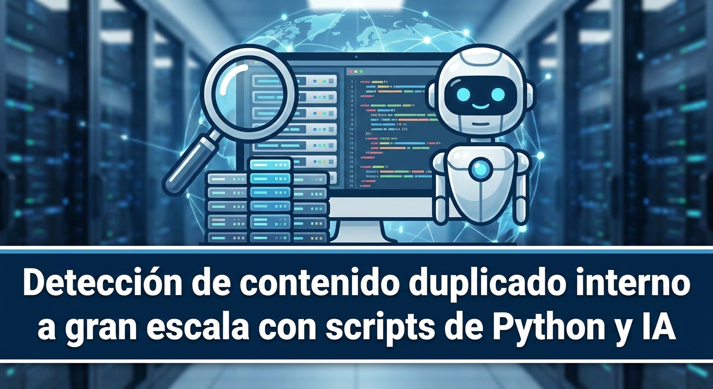 Detección de contenido duplicado interno a gran escala con scripts de Python y IA
