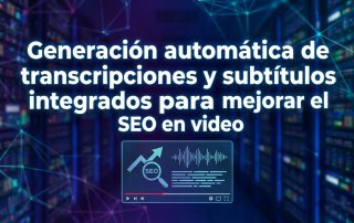 Generación automática de transcripciones y subtítulos integrados para mejorar el SEO en video