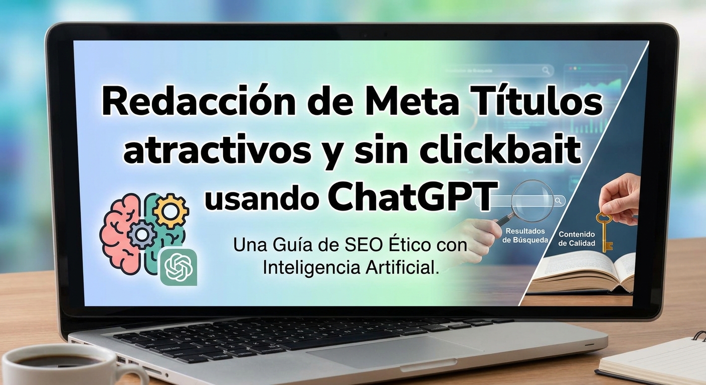 Redacción de Meta Títulos atractivos y sin clickbait usando ChatGPT