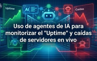 Uso de agentes de IA para monitorizar el "Uptime" y caídas de servidores en vivo