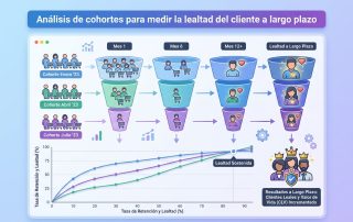 Análisis de cohortes para medir la lealtad del cliente a largo plazo