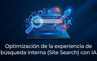 Optimización de la experiencia de búsqueda interna (Site Search) con IA