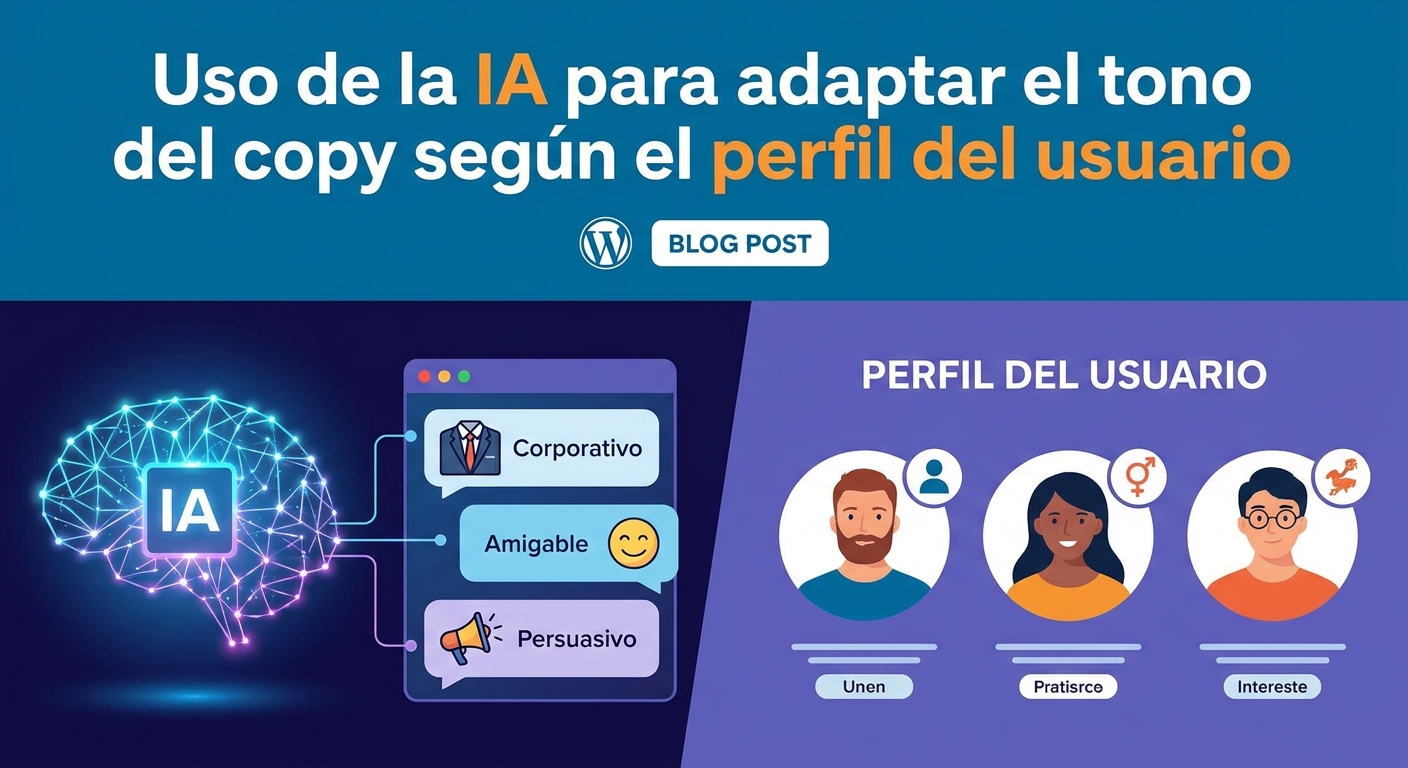 Uso de la IA para adaptar el tono del copy según el perfil del usuario